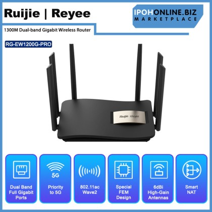 Ruijie Reyee Mesh RG-EW1200G PRO 1300M Dual-band Gigabit Wireless Router